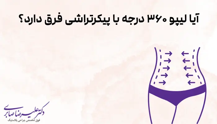 آیا لیپو 360 درجه با پیکرتراشی فرق دارد؟