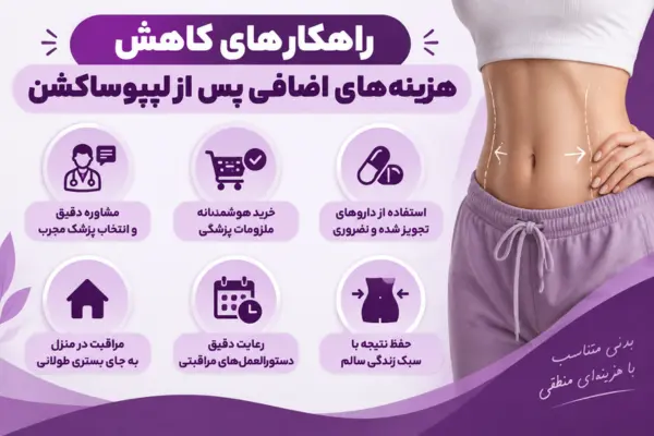 راهکارهای کاهش هزینههای اضافی پس از لیپوساکشن